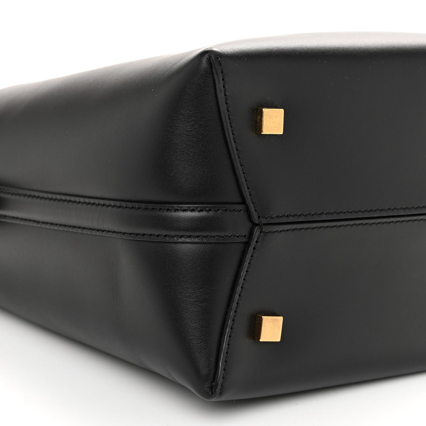 Shiny Calfskin Le 37 Mini Bucket Bag Black