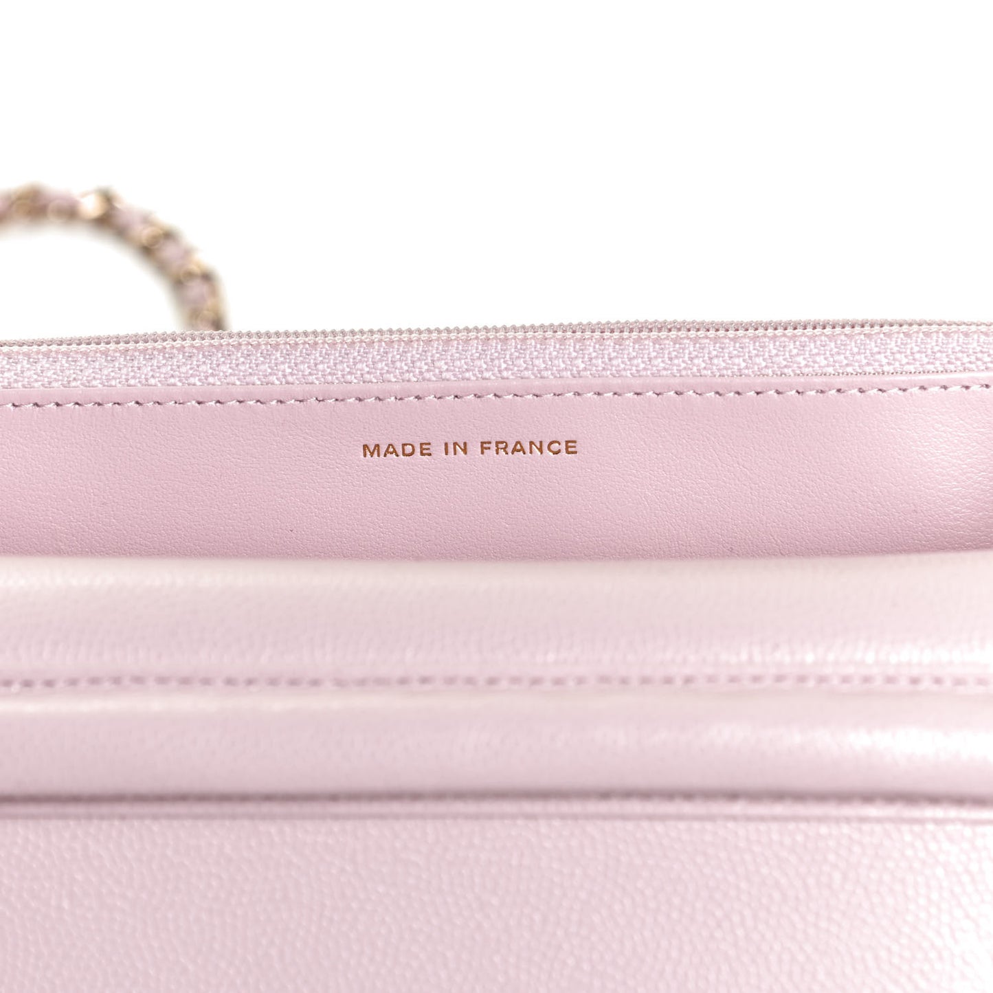 Caviar Quilted Coco Candy Wallet On Chain WOC Light Pink