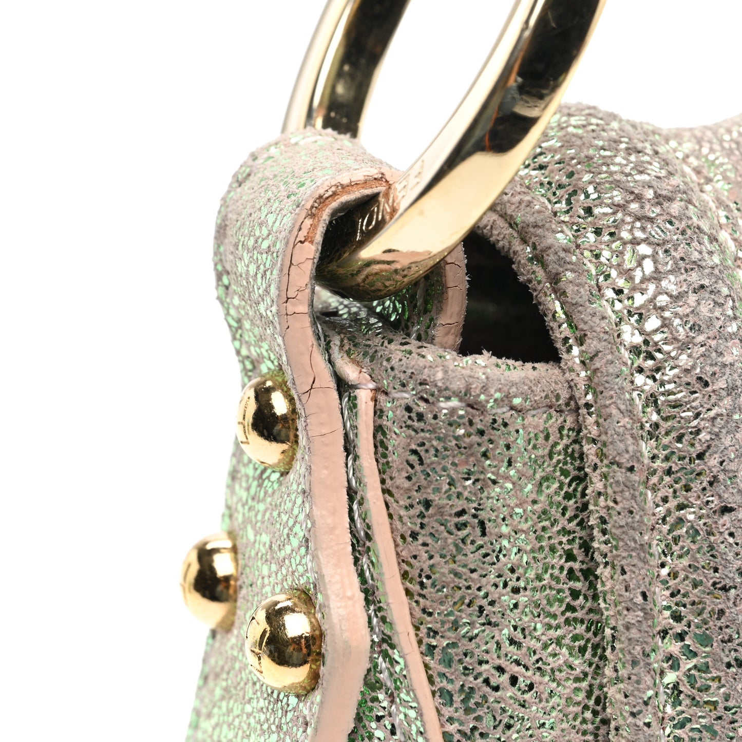 Metallic Nappa Small Chef Shoulder Bag Multicolor