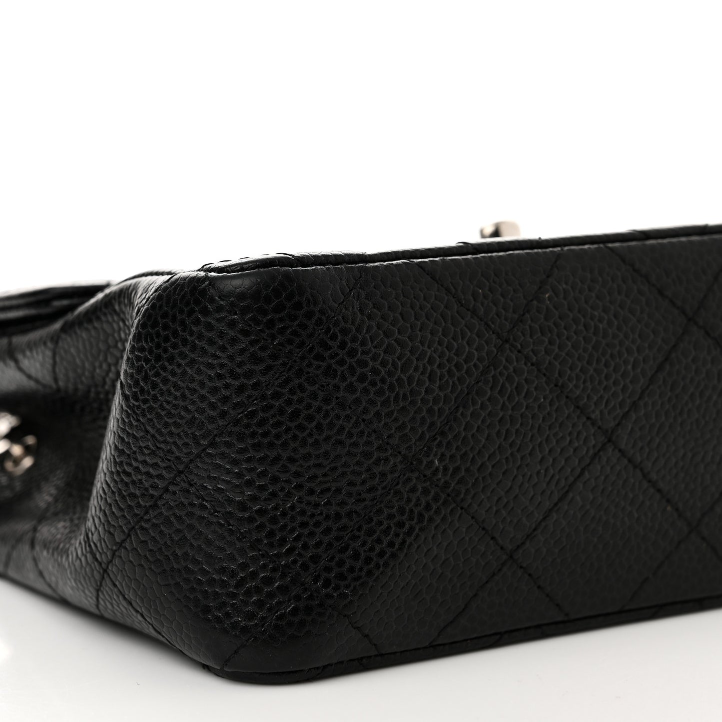 Caviar Quilted Mini Square Flap Black
