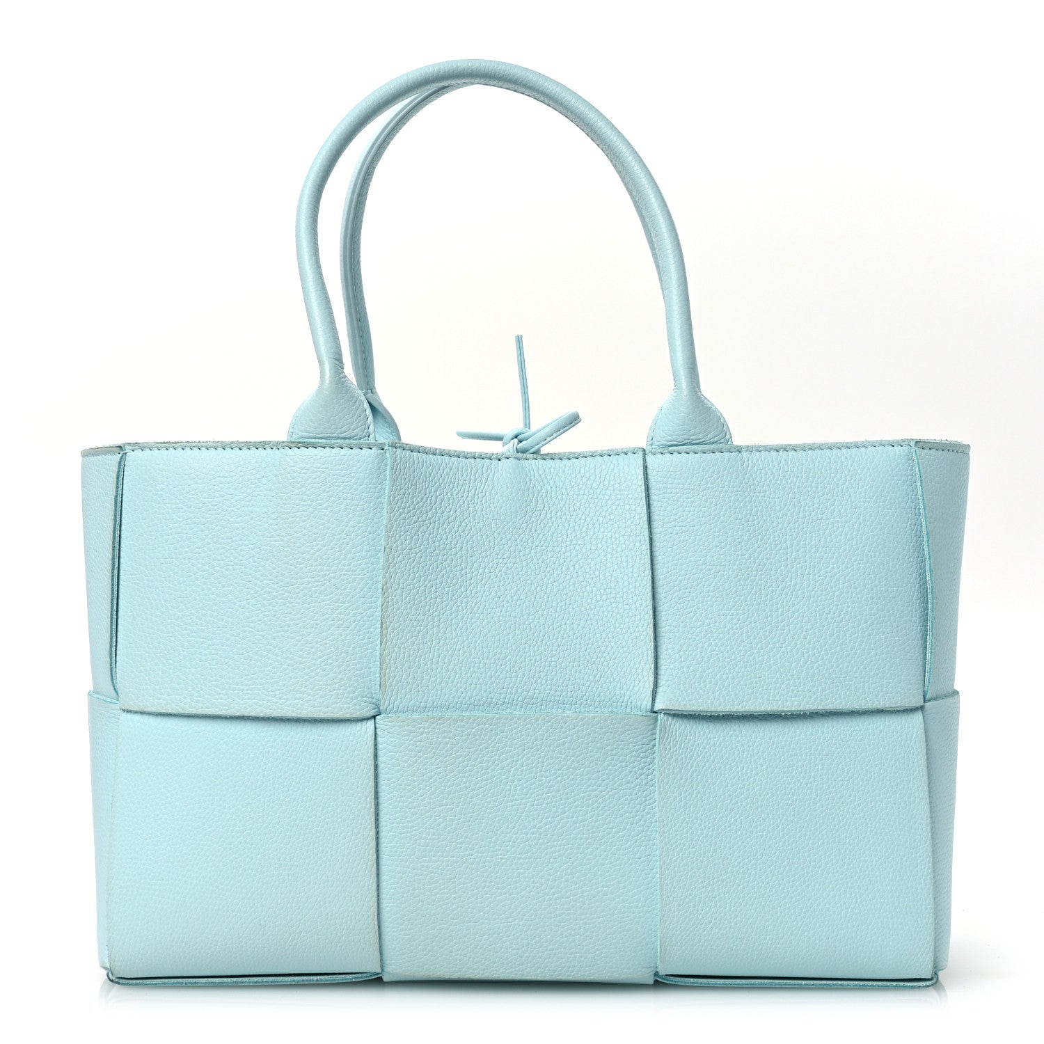 Bottega Veneta Grained Calfskin Maxi Intrecciato Small Arco Tote