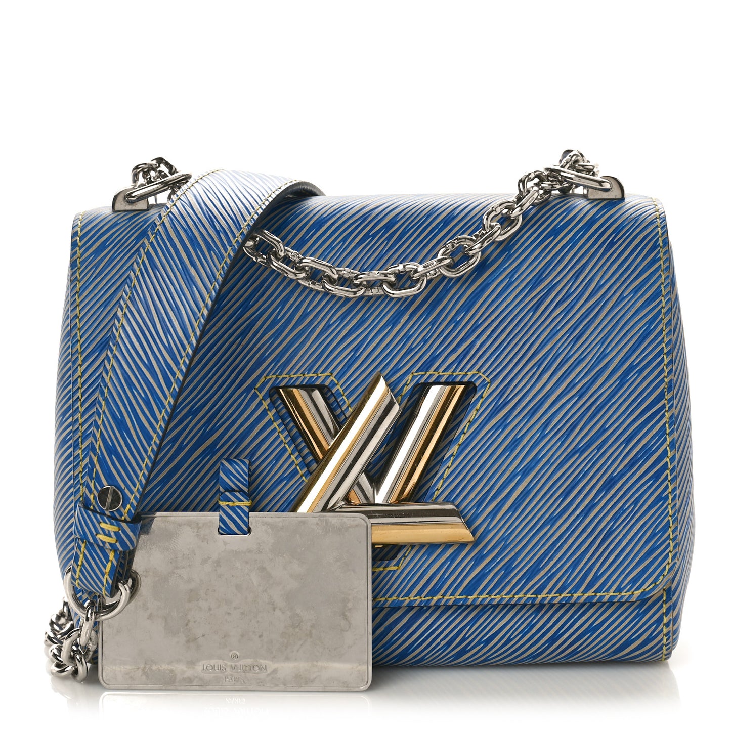 Epi Twist Shoulder Bag MM Denim Light