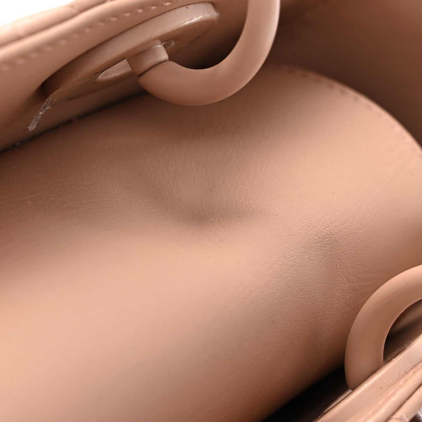 Ultra Matte Calfskin Cannage Medium Lady Dior Beige