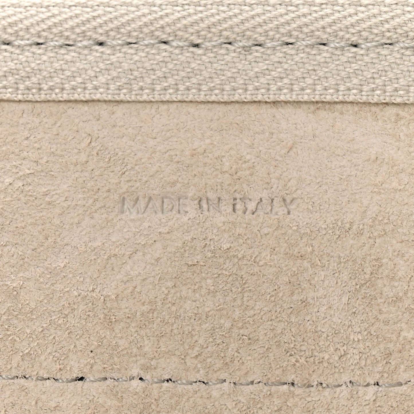 Grained Calfskin Nano Belt Bag Chalk