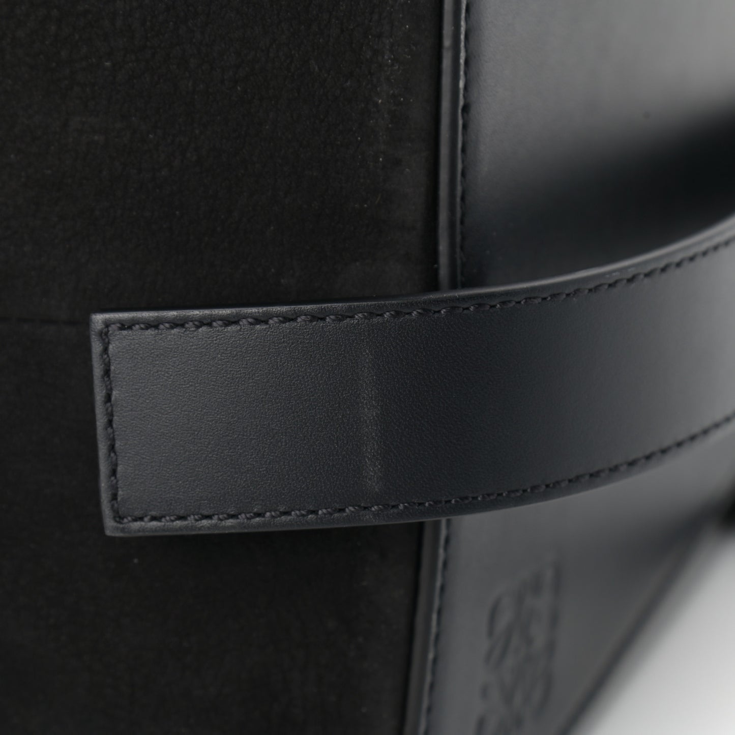 Nubuck Calfskin Berlingo Shoulder Bag Black