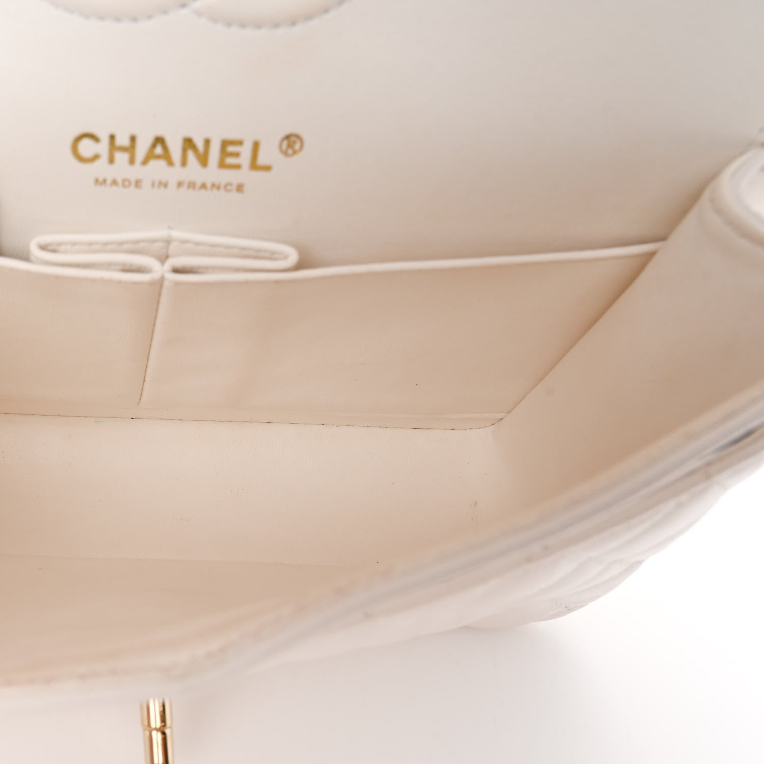 Chanel Caviar Quilted Small Double Flap White 5 of 10