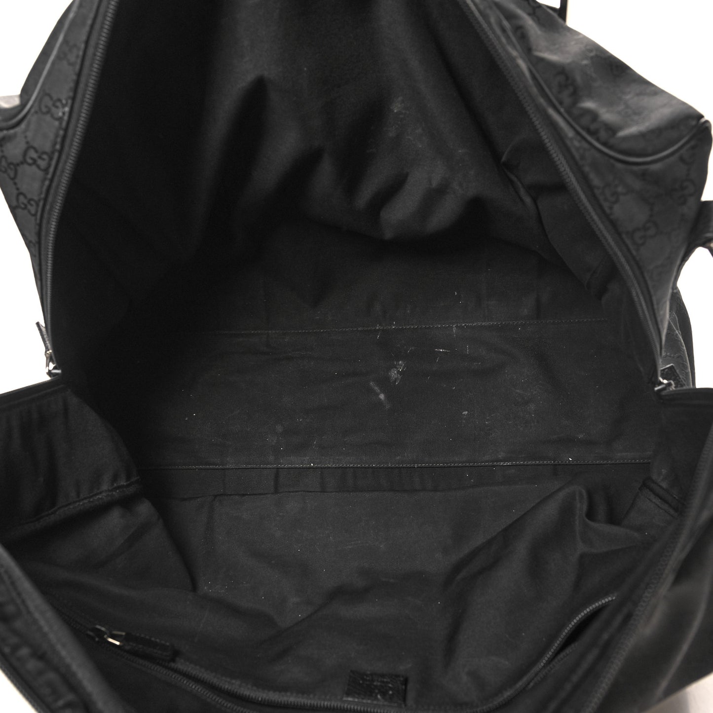 Nylon Monogram Large Duffle Bag Black
