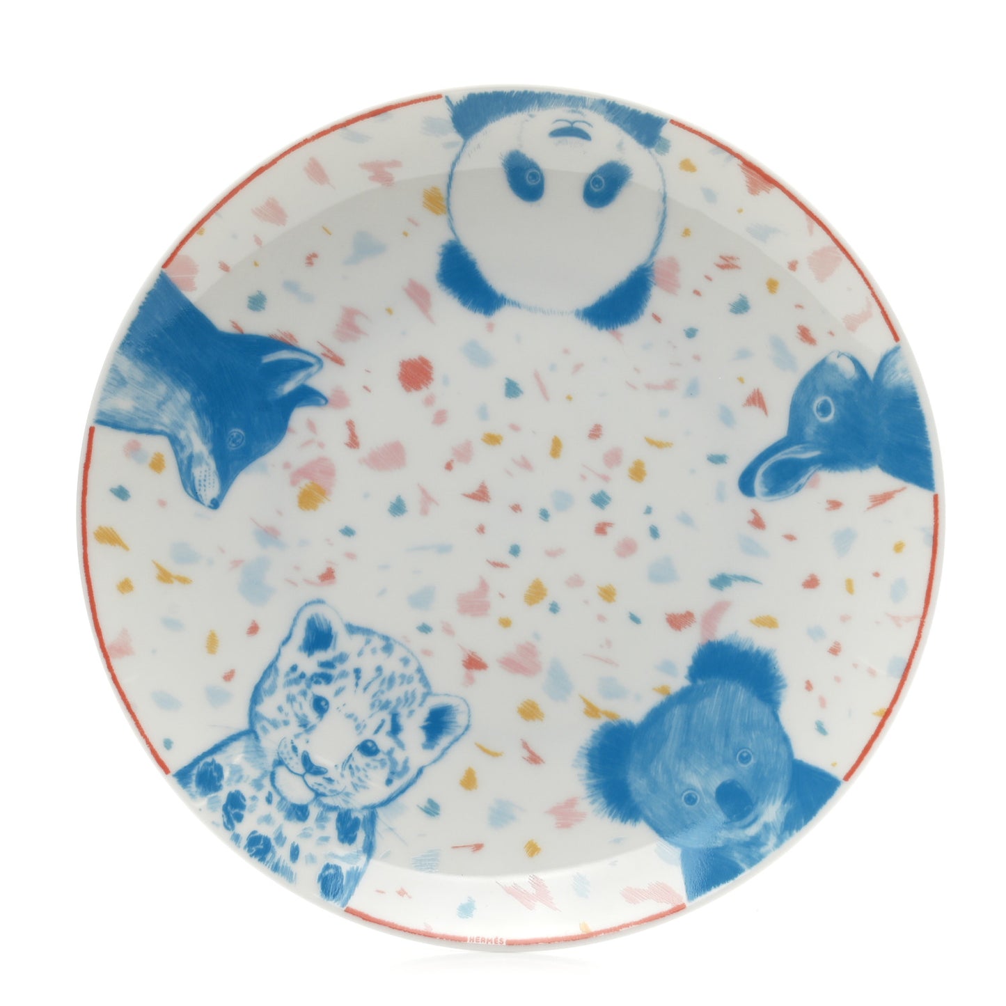 Porcelain Passe-Passe Dessert Plate