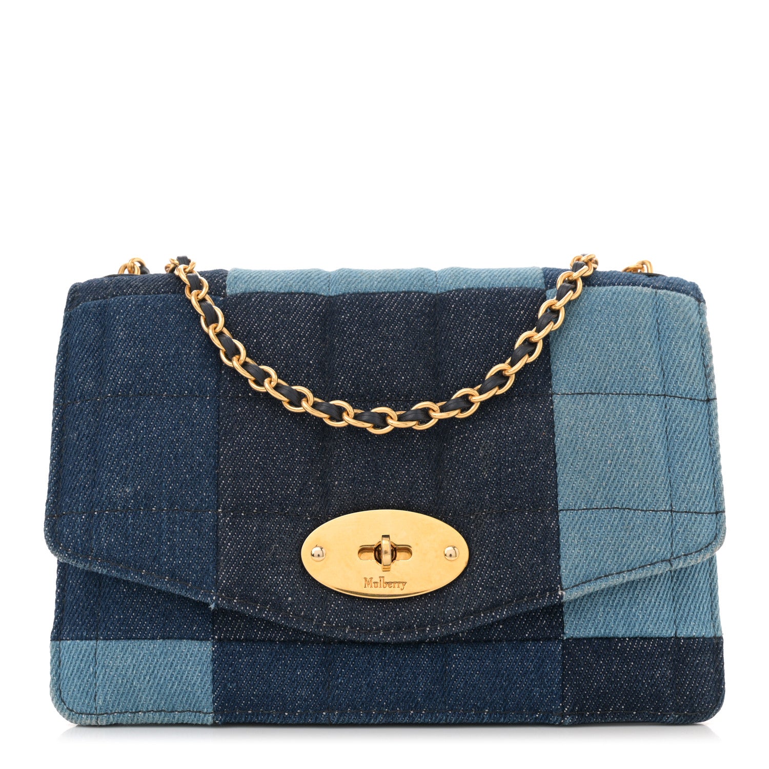 Mulberry Denim Small Darley Midnight Blue 1660032 – FASHIONPHILE
