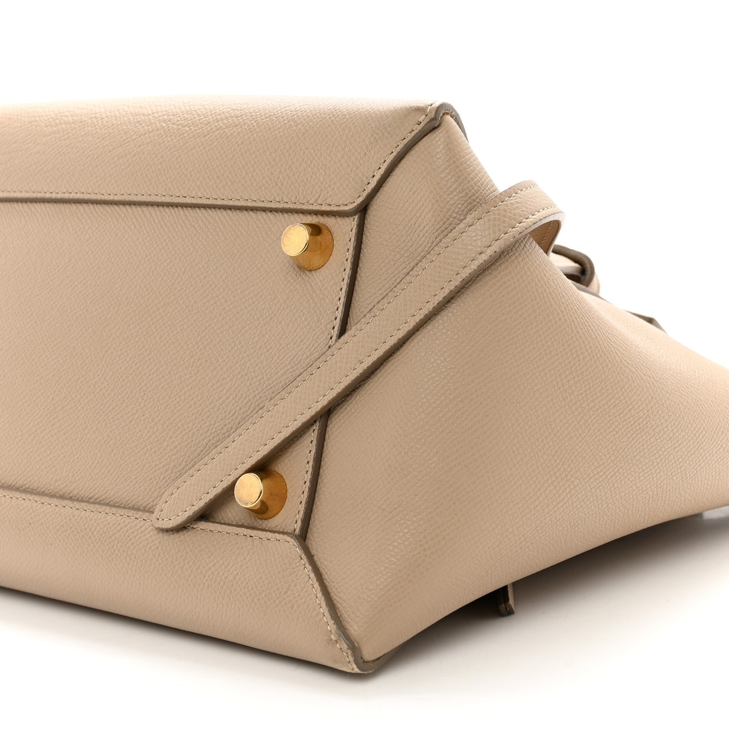 Grained Calfskin Mini Belt Bag Light Taupe