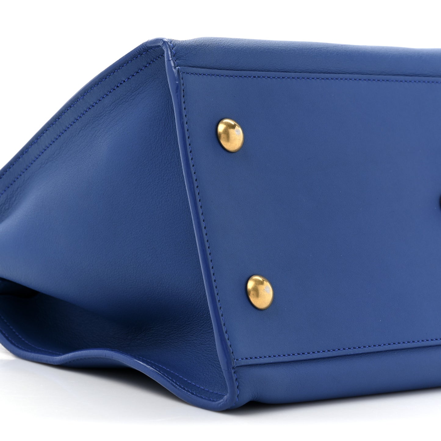 Calfskin Small Classic Y Cabas Royal Blue