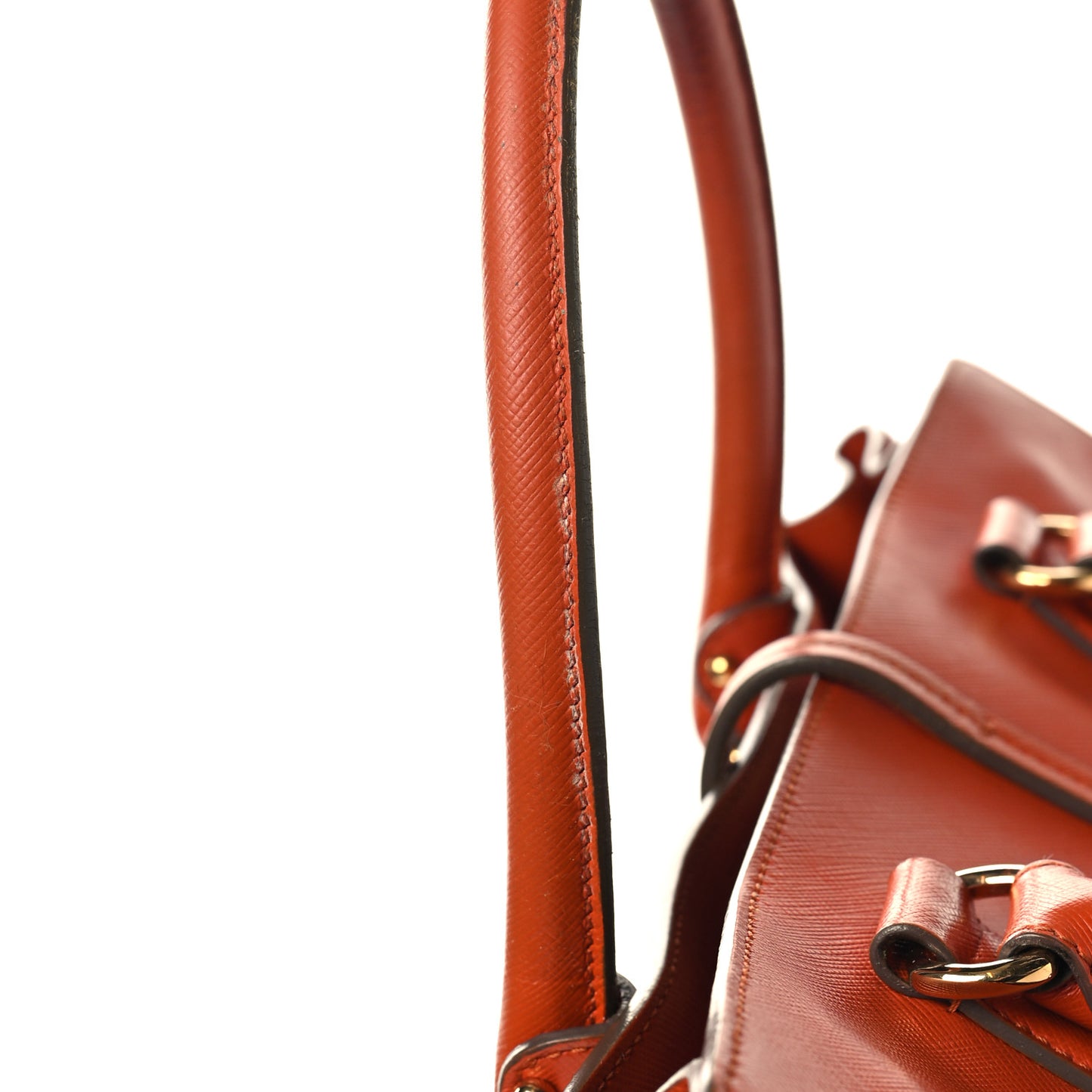 Printed Calfskin Briana Tote Terracotta