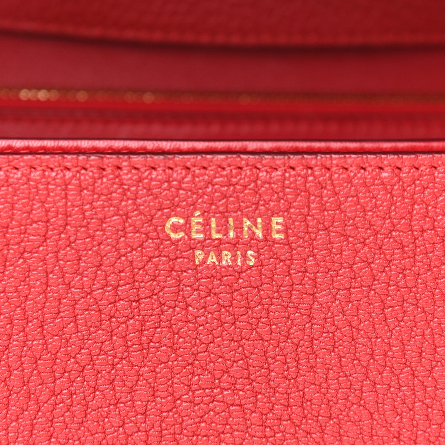 Celine Goatskin Medium Classic Box Flap Bag Carmin 7 of 10