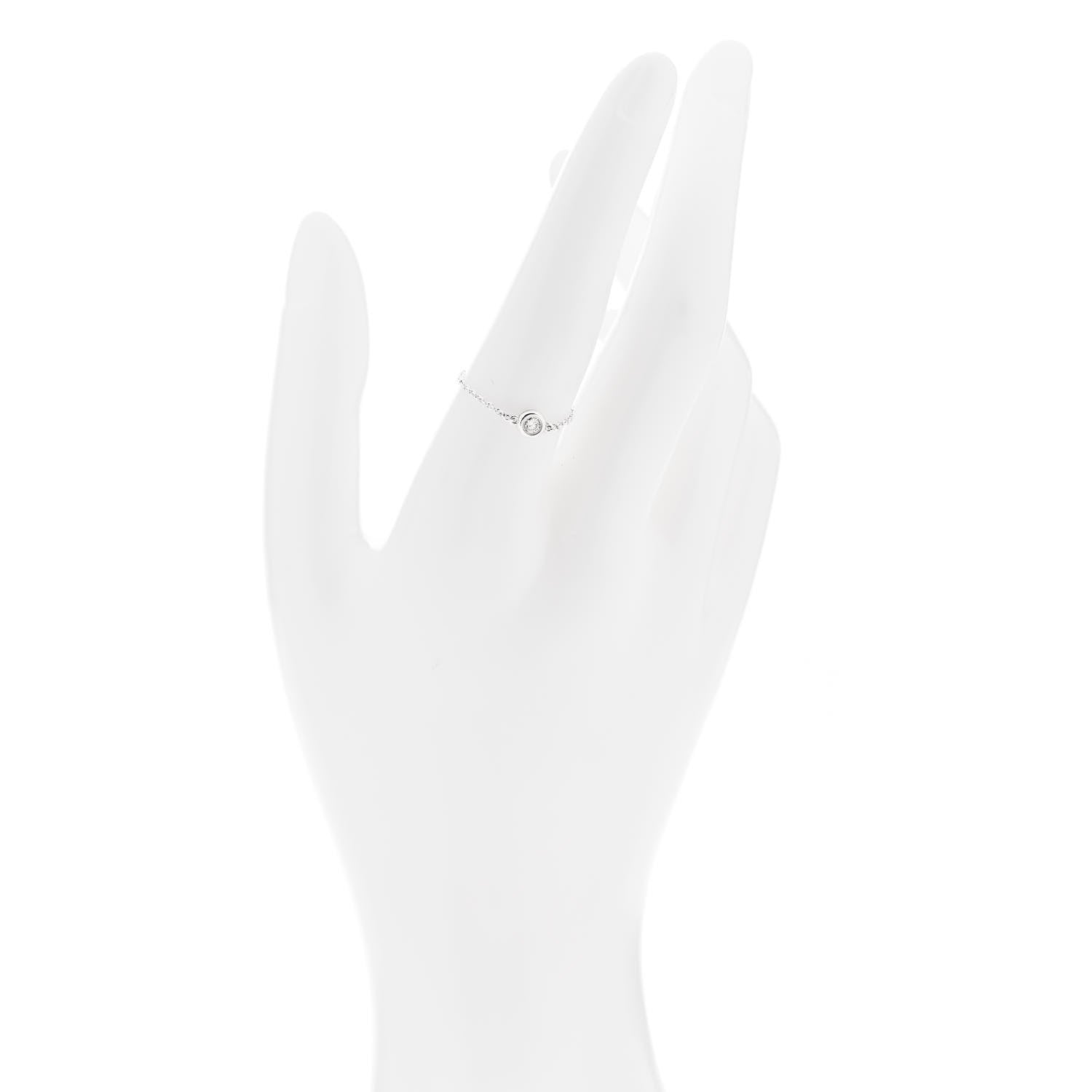 Tiffany Sterling Silver Diamond Elsa Peretti Diamonds by the Yard Ring 55 7.25 2 of 5