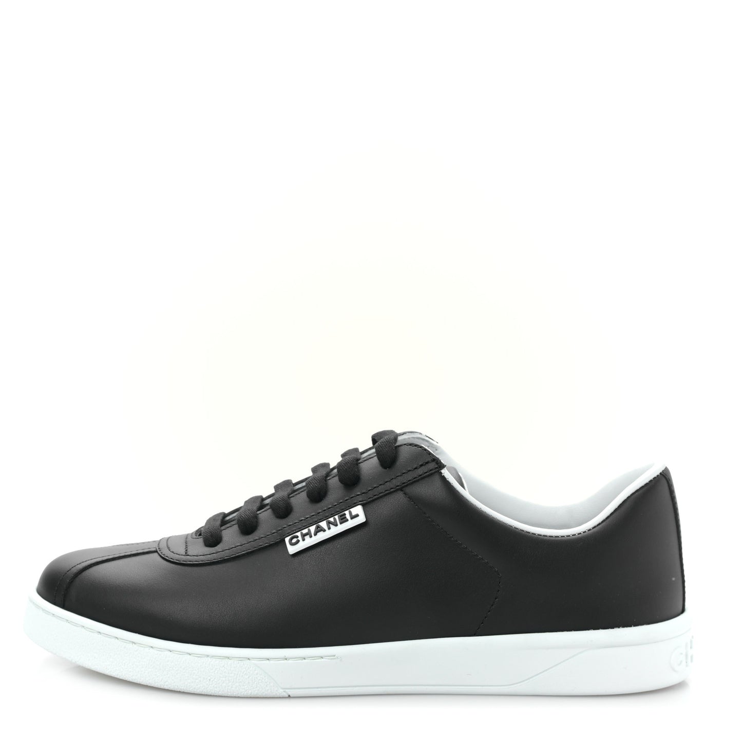 Calfskin CC Womens Sneakers 40 Black