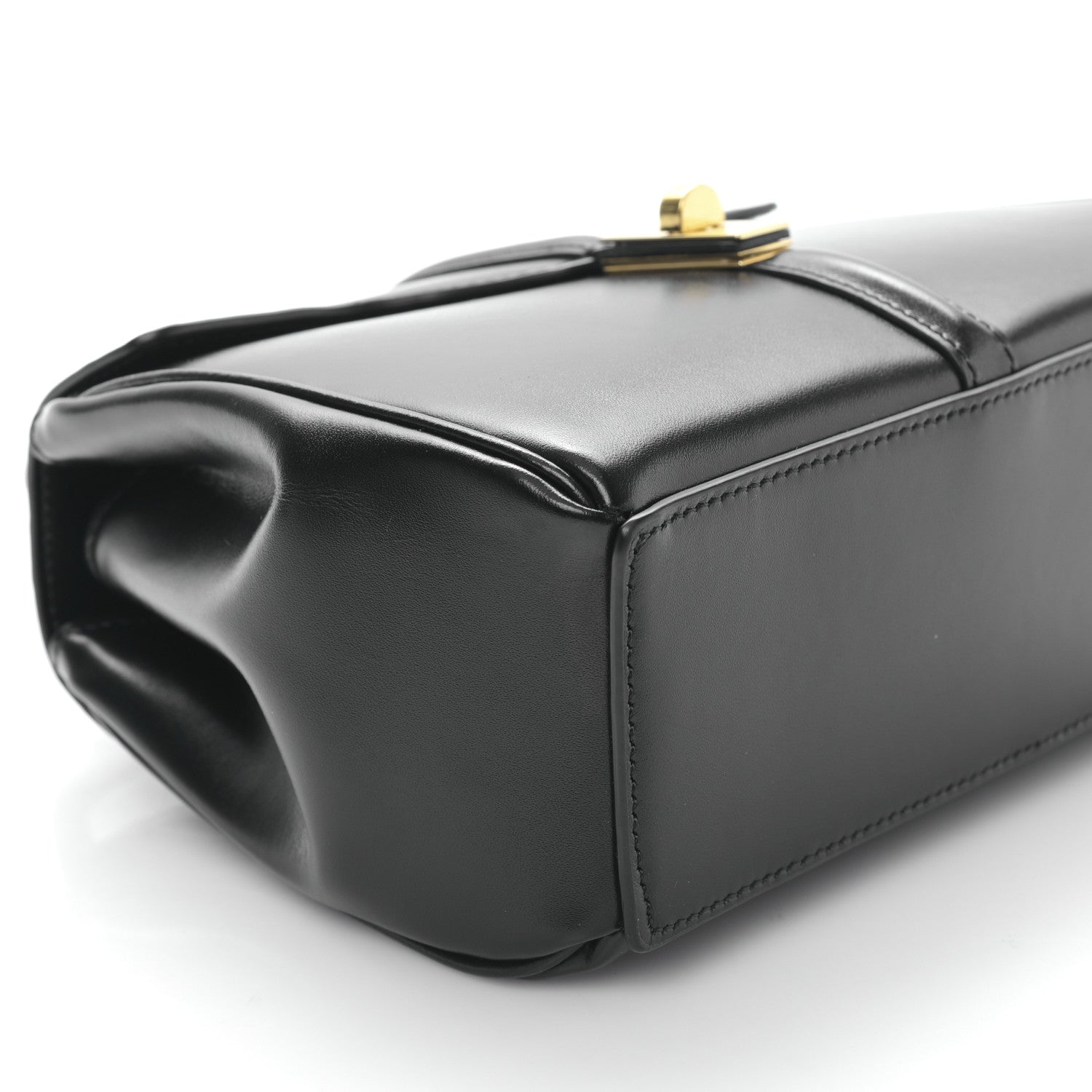 Celine Satinated Calfskin Mini 16 Top Handle Bag Black 8 of 10