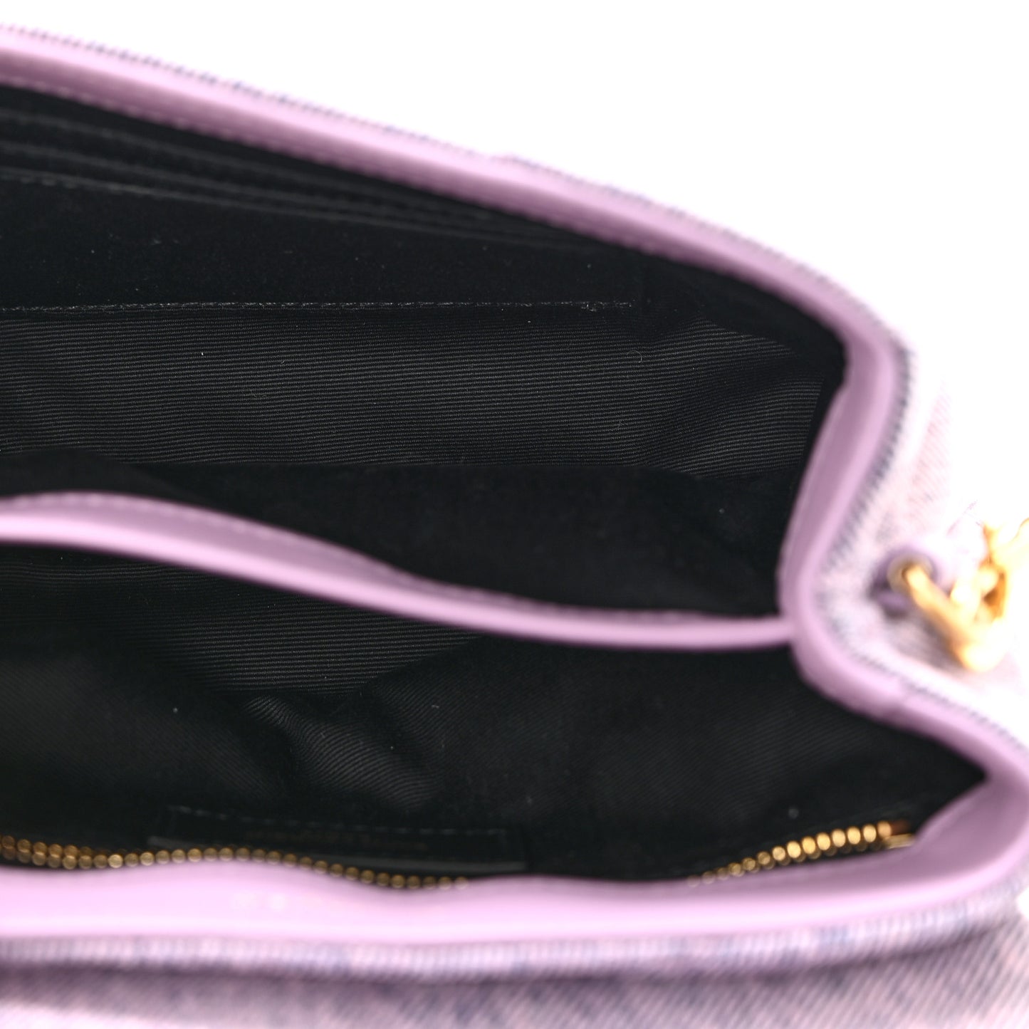 Denim Y Quilted Monogram Toy Loulou Crossbody Bag Bleached Lilac