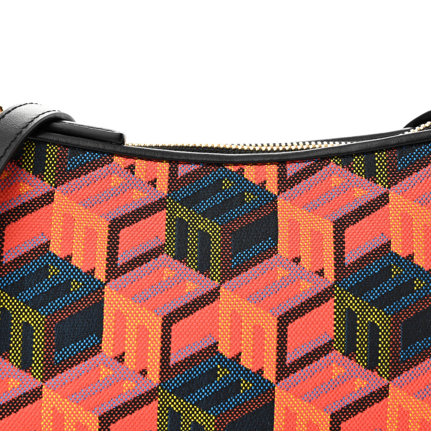 MCM Jacquard Cubic Monogram Rockstar Shoulder Bag Multicolor 8 of 10