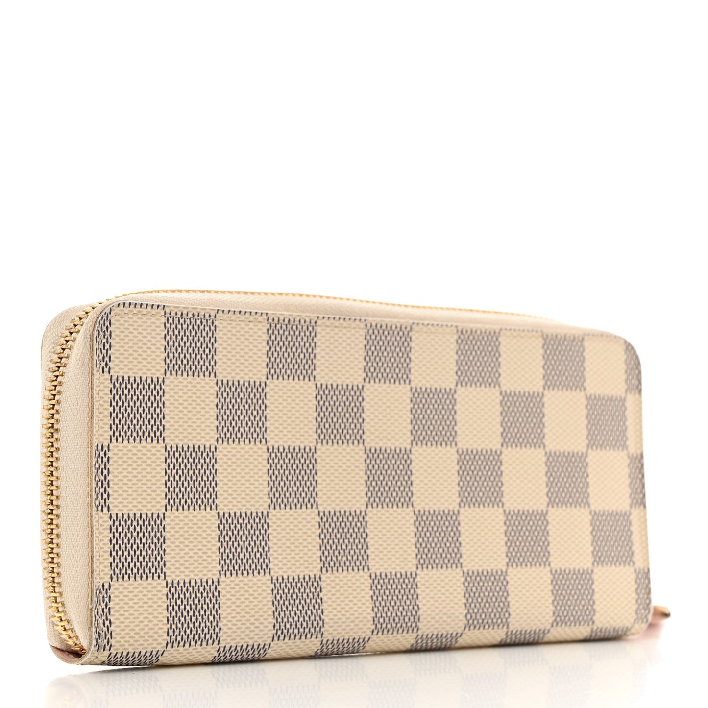 Damier Azur Clemence Wallet Rose Ballerine