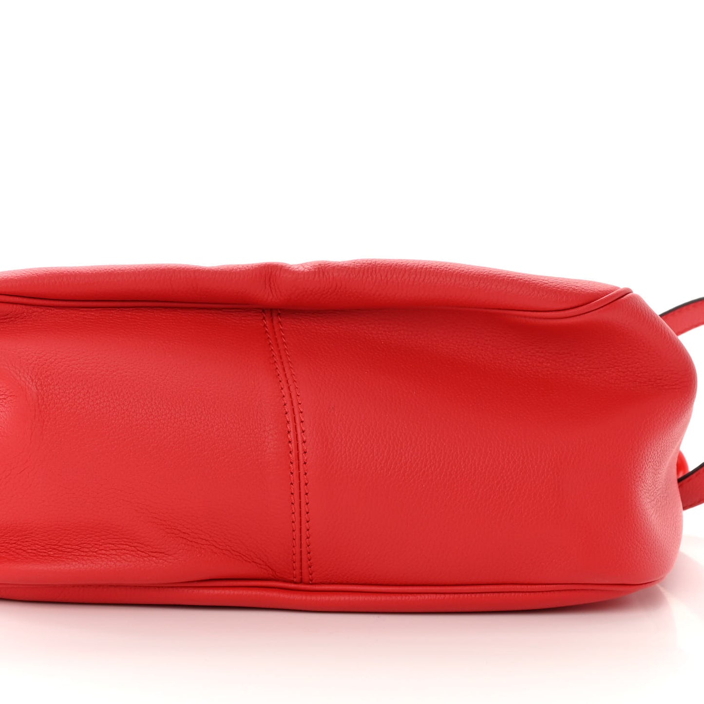 Grained Calfskin La Medusa Bucket Bag Red