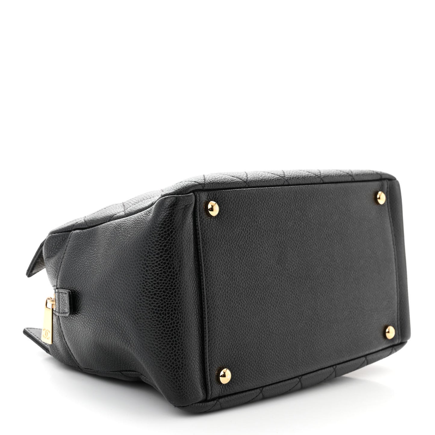 Caviar Quilted Petit Timeless Tote PTT Black