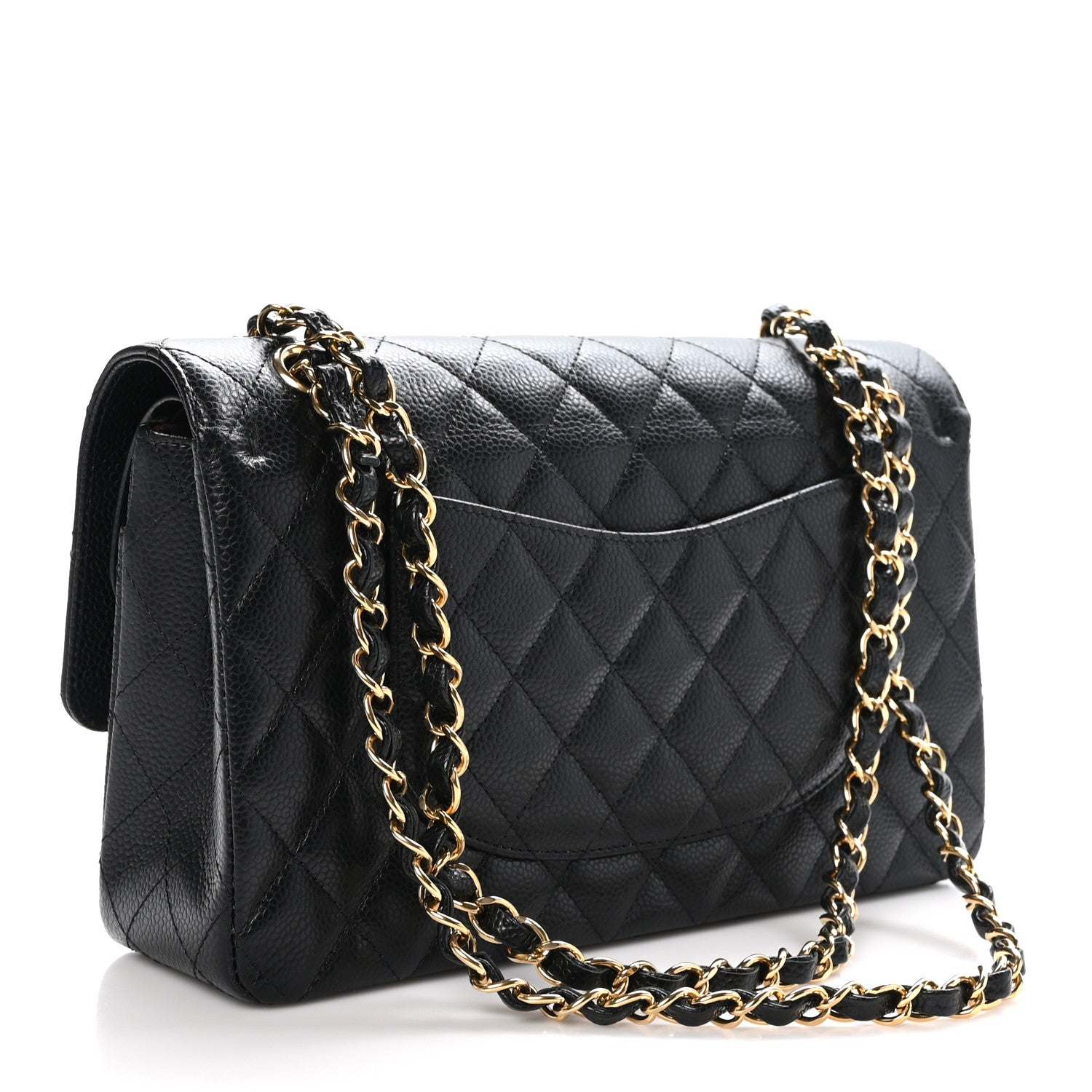 Chanel Caviar Quilted Medium Double Flap Black 3 of 11