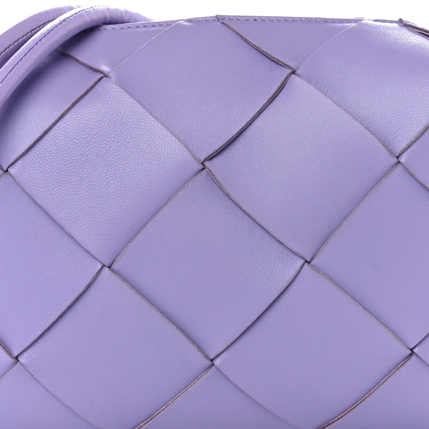 Lambskin Maxi Intreccio Small Cassette Camera Bag Wisteria