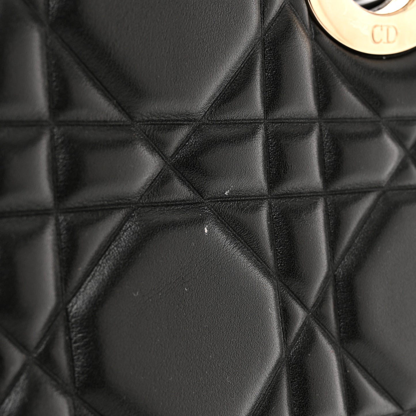 Calfskin Cannage Medium The Lady 95.22 Black