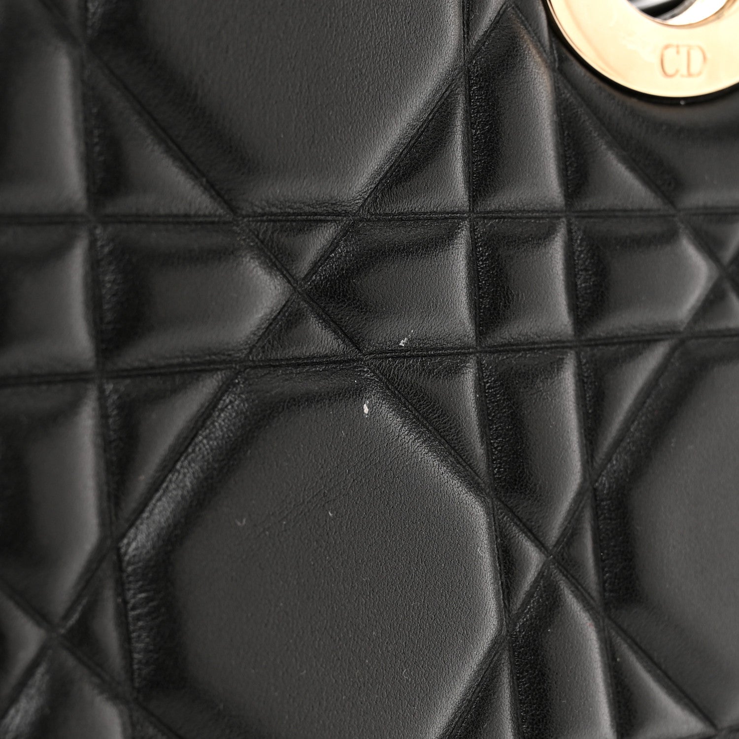 Christian Dior Calfskin Cannage Medium The Lady 95.22 Black 13 of 15