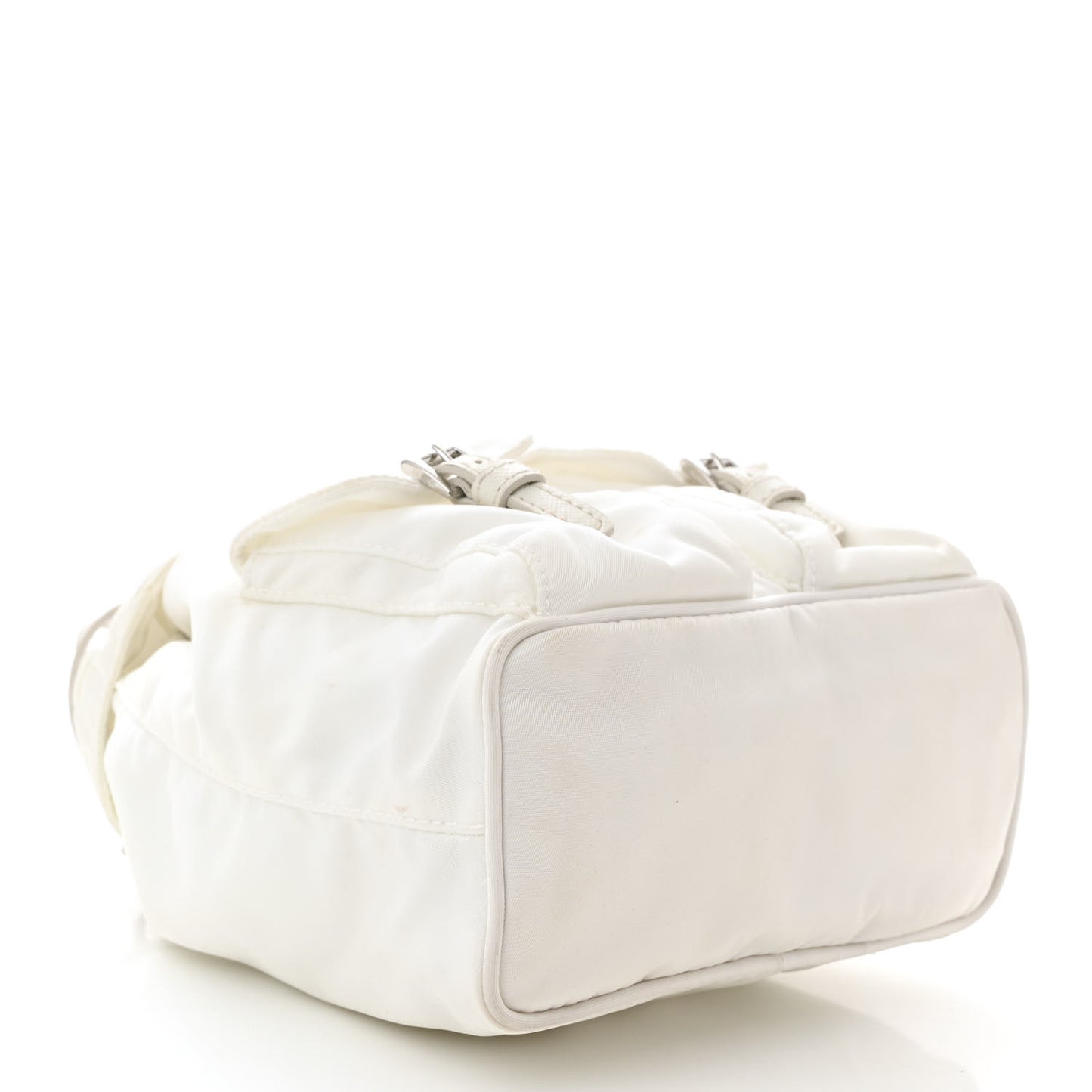 Nylon Vela Mini Crossbody Backpack White
