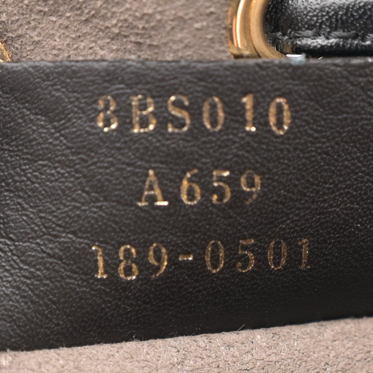 Vitello Liberty F is Fendi Bi-Color FF 1974 Embossed Mini Mon Tresor Bucket Bag Maya Black