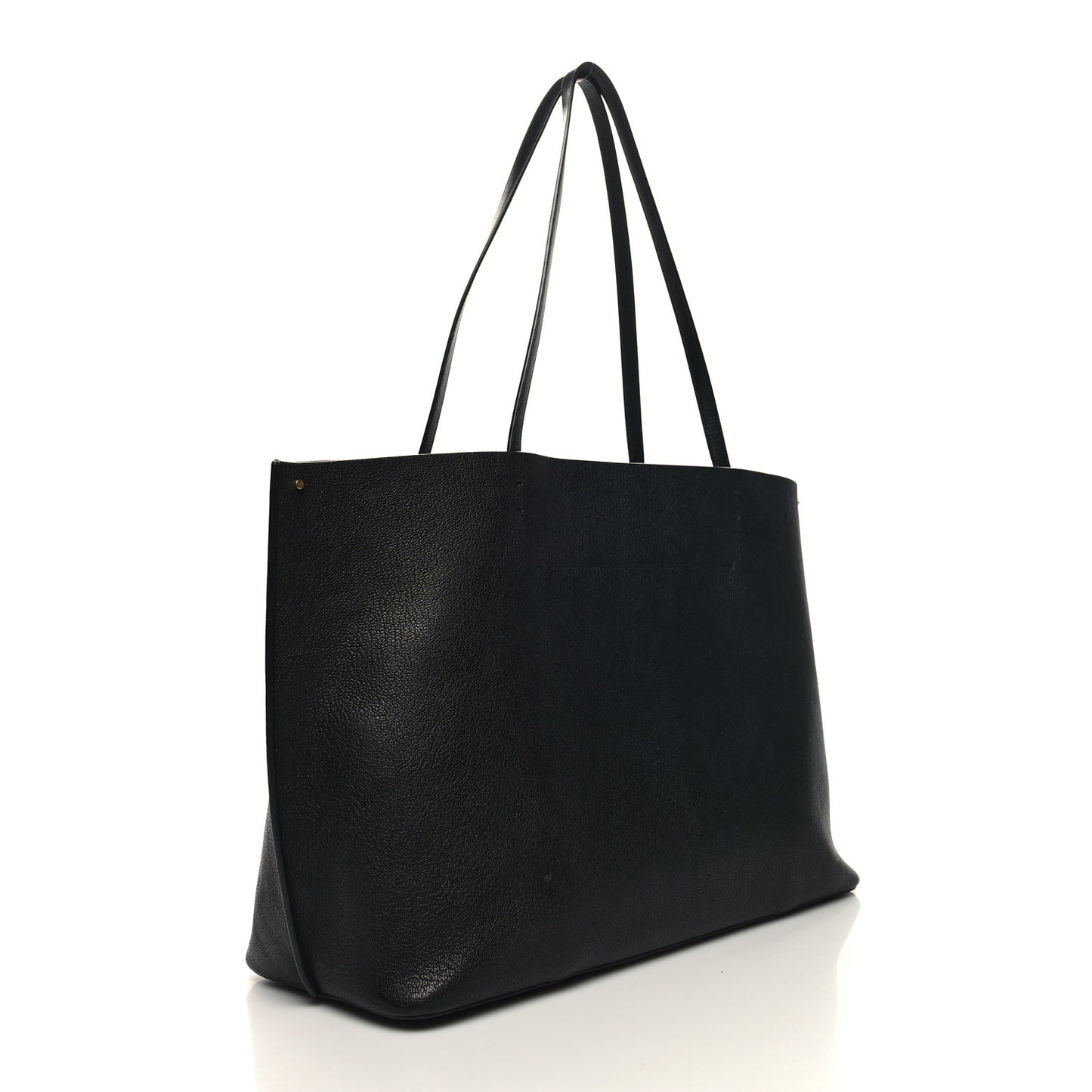 Calfskin Large Vlogo Tote Black