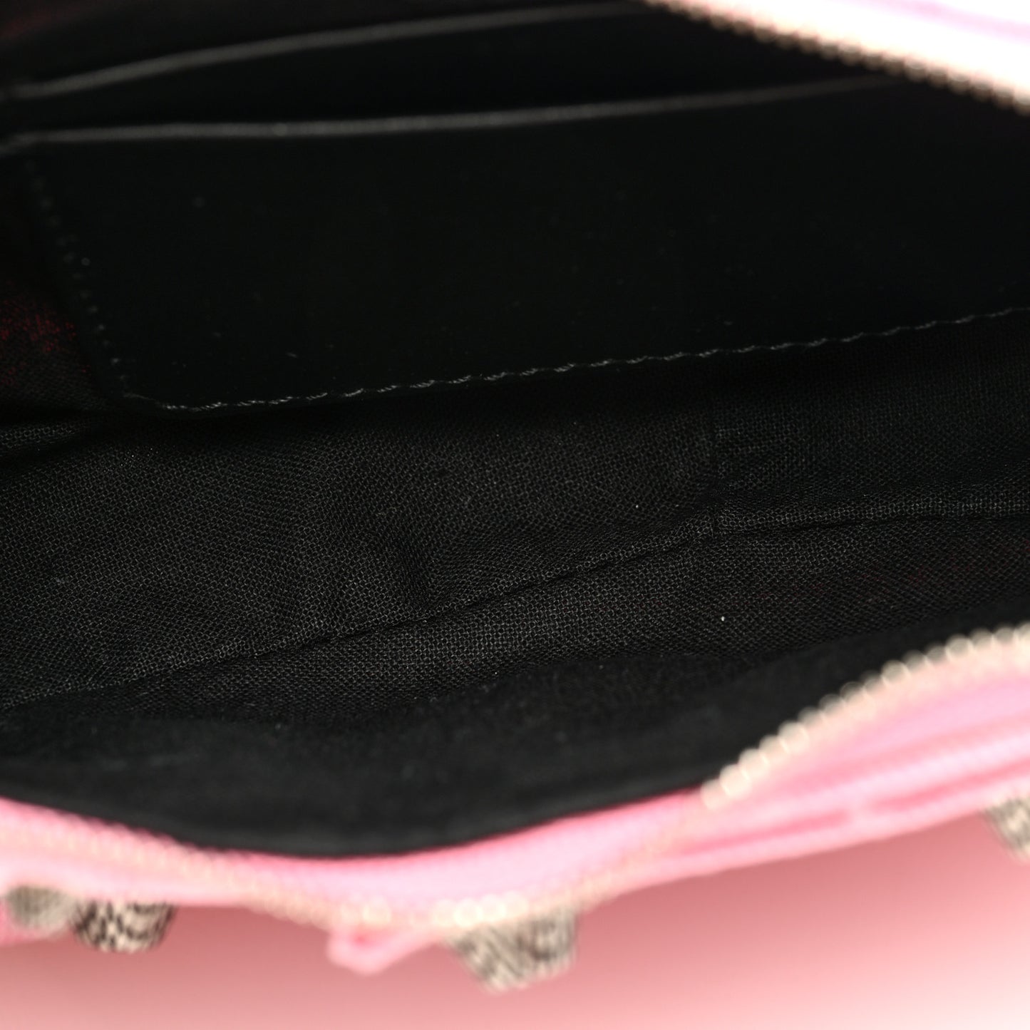 Washed Denim BB Monogram Le Cagole Mini Purse With Chain Pink