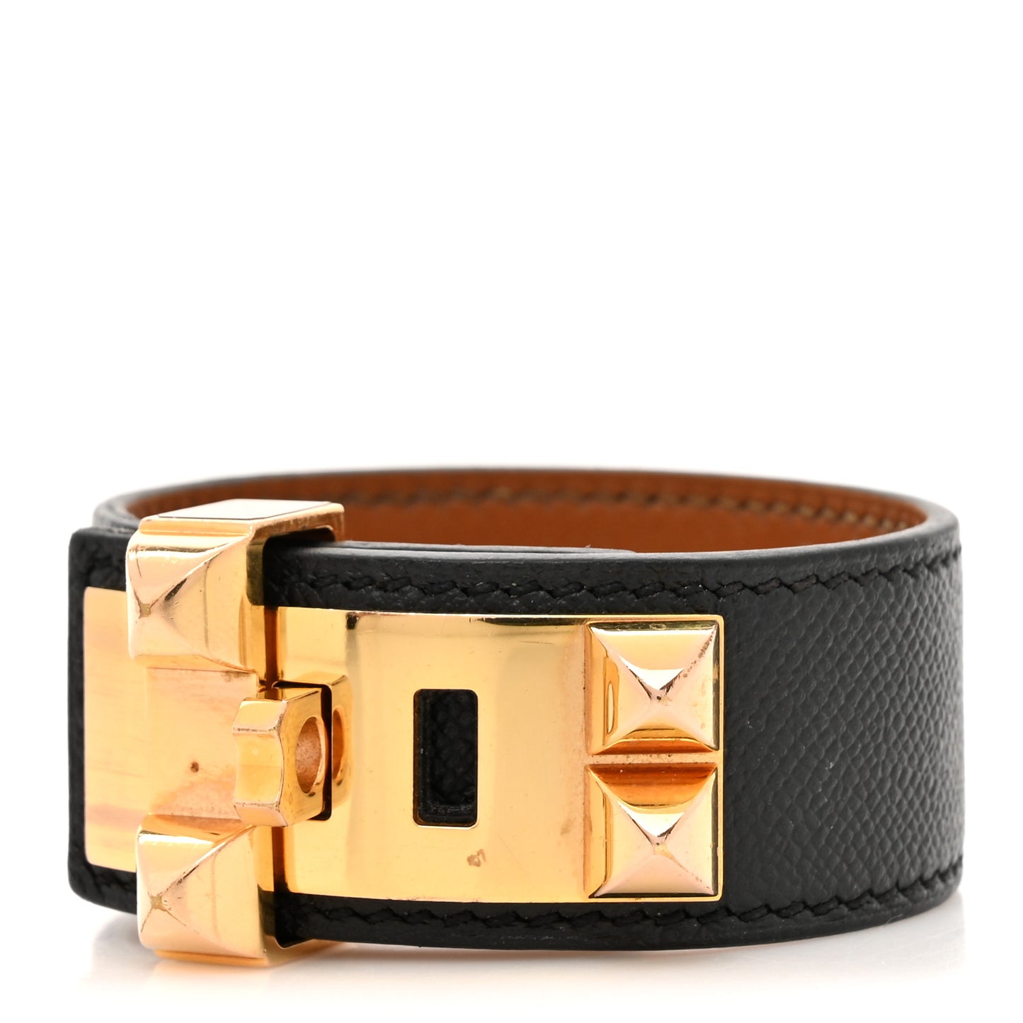 Madame Calfskin Collier De Chien CDC 24 Bracelet T2 Black