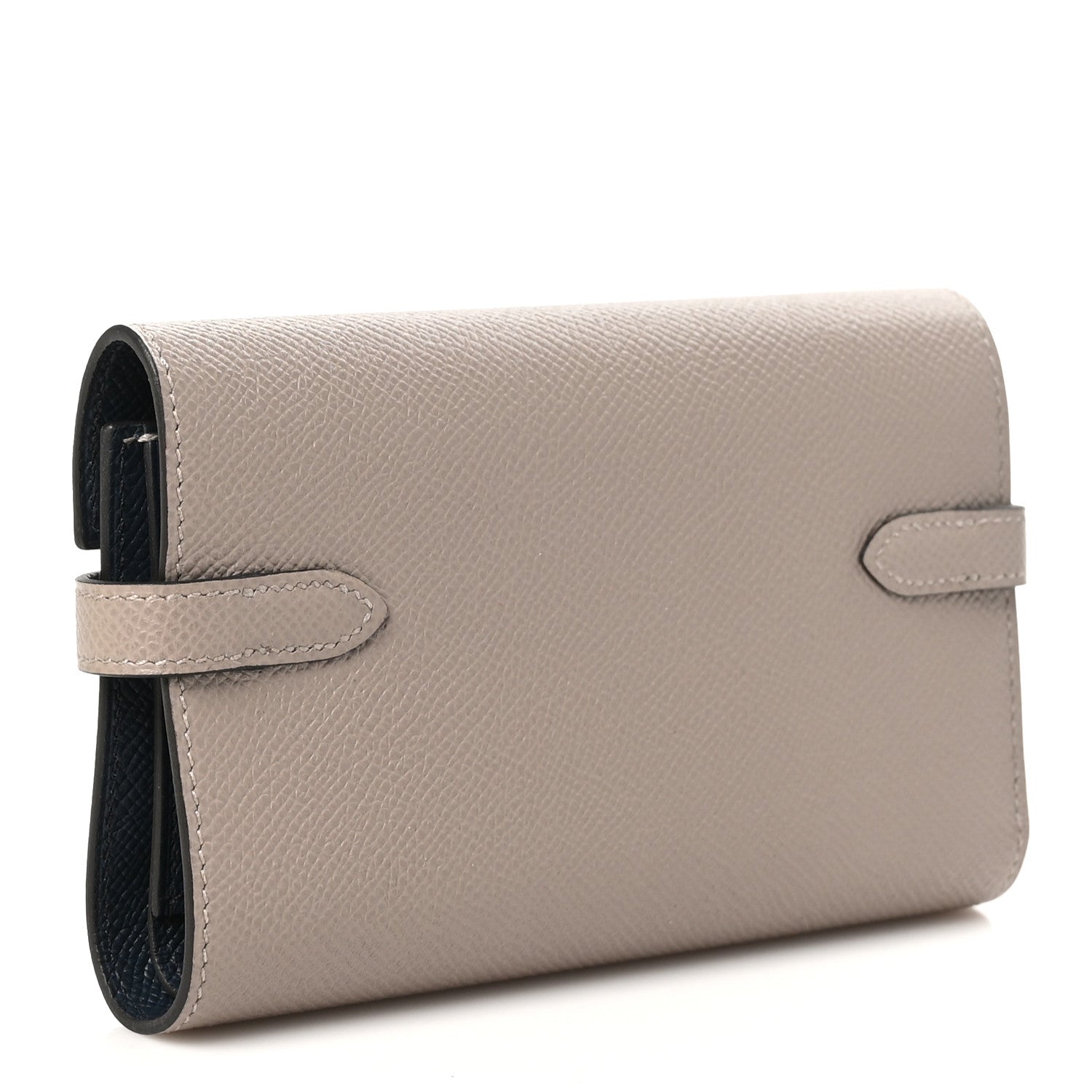 Hermes Epsom Verso Medium Kelly Wallet Gris Asphalt Bleu Indigo 3 of 12