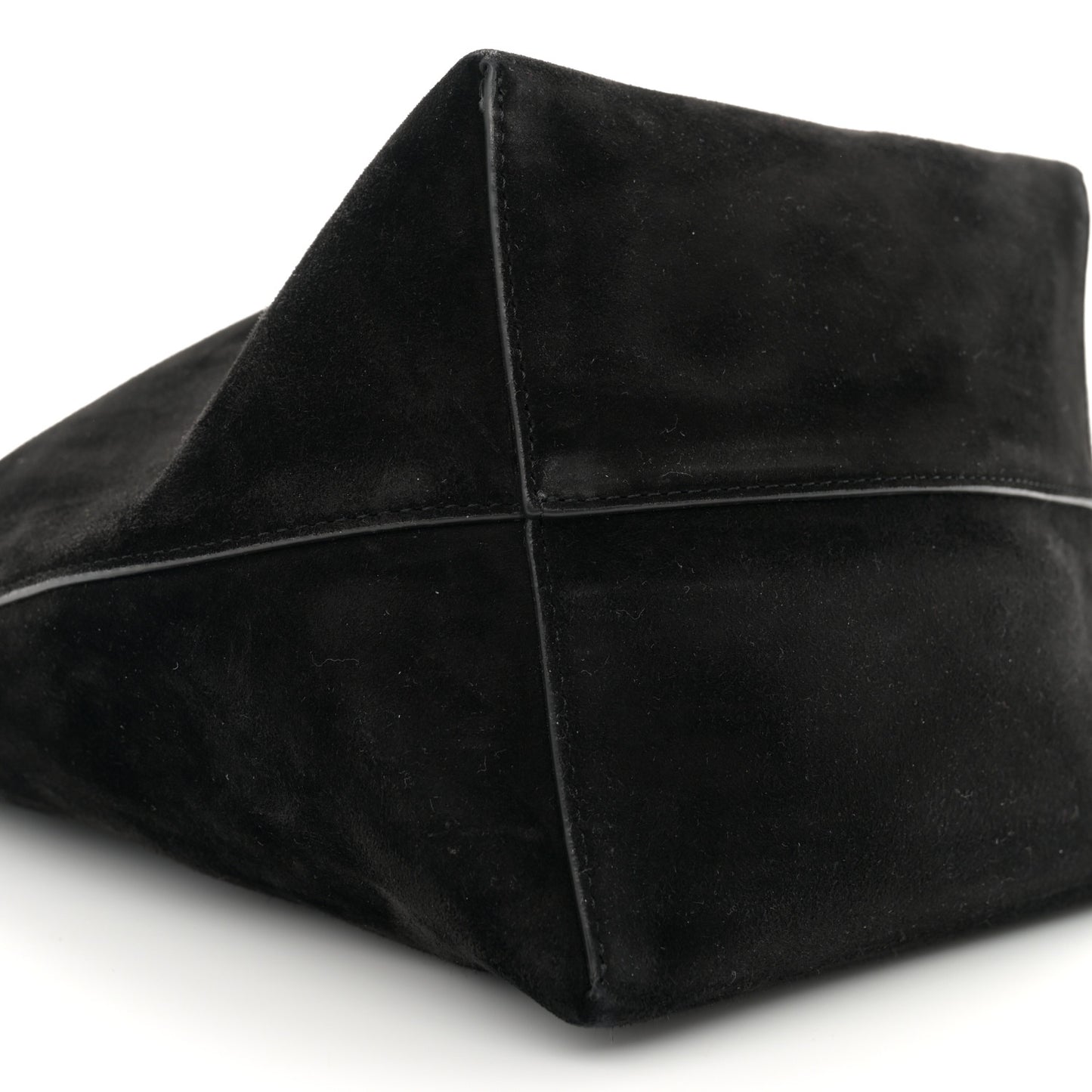 Suede Calfskin Medium N/S Park Tote Black