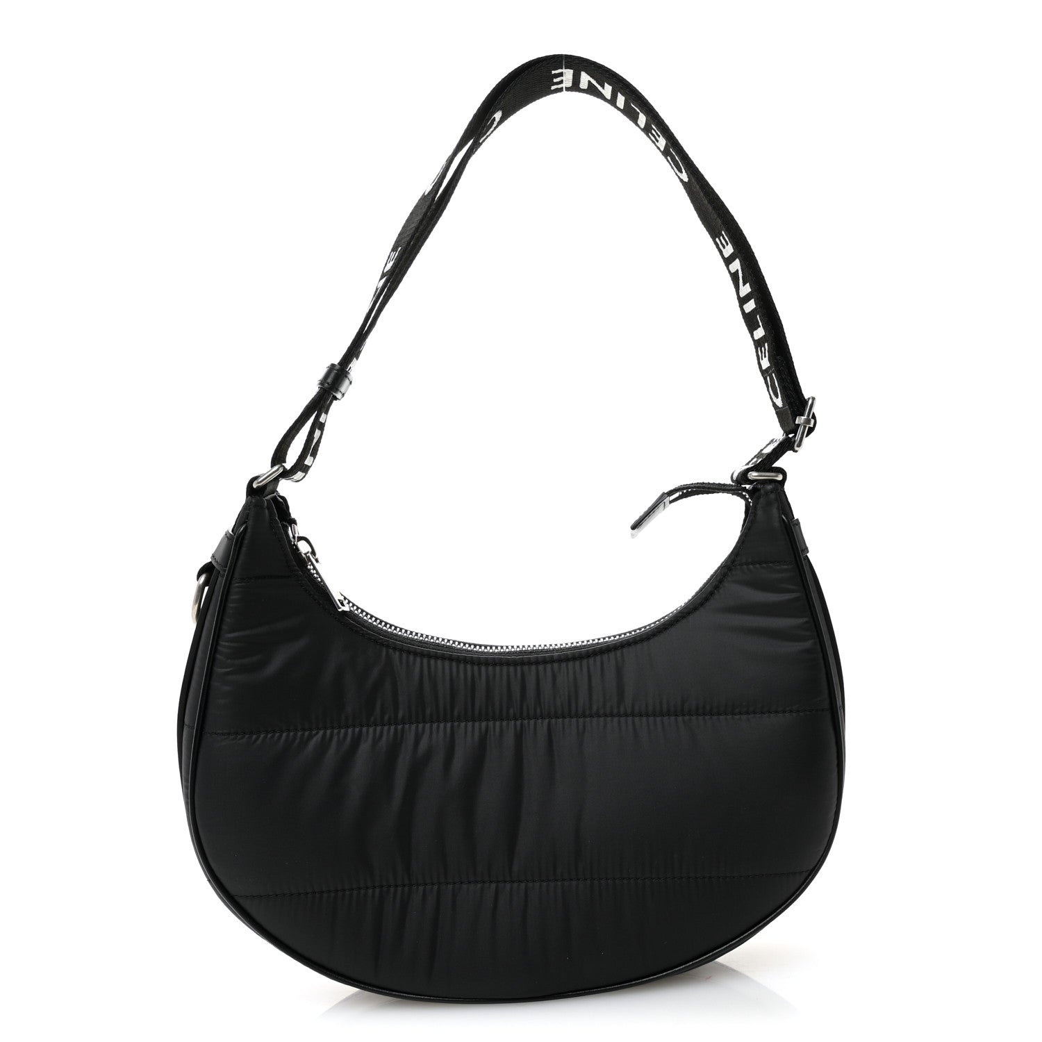 Celine Nylon Ava Shoulder Bag Black 1777077 – FASHIONPHILE