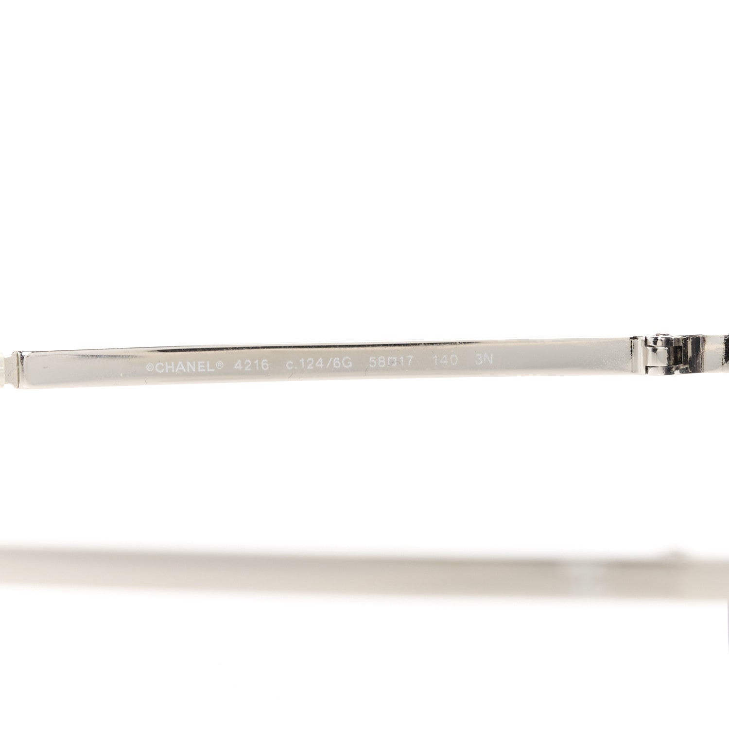 Chanel Metal Rimless Round Sunglasses 4216 Silver 5 of 8