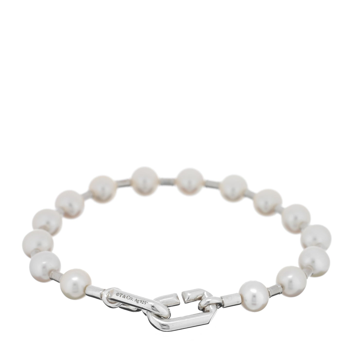 Sterling Silver Pearl 7-8mm HardWear Bracelet