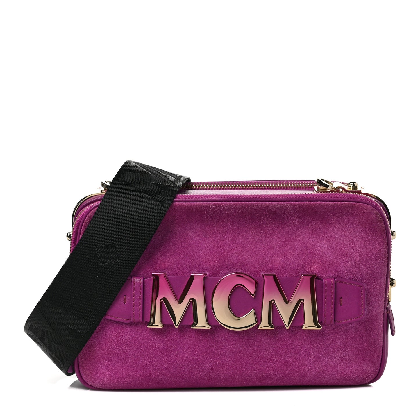 Suede Calfskin Mini Cubism Crossbody Bag Purple