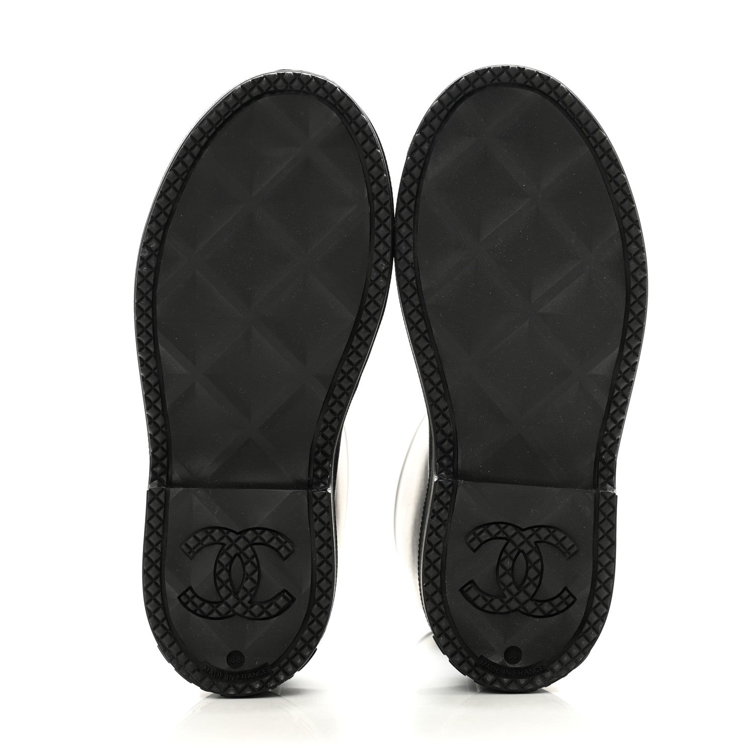 Chanel Caoutchouk CC High Boots 38 Black 5 of 11