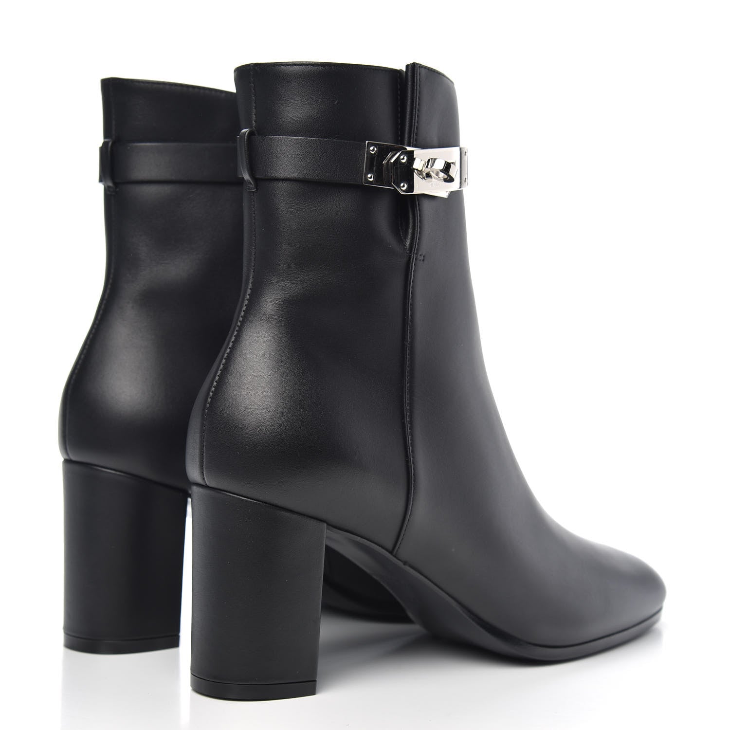 Hermes Calfskin Saint Germain Ankle Boots 39.5 Black 4 of 7
