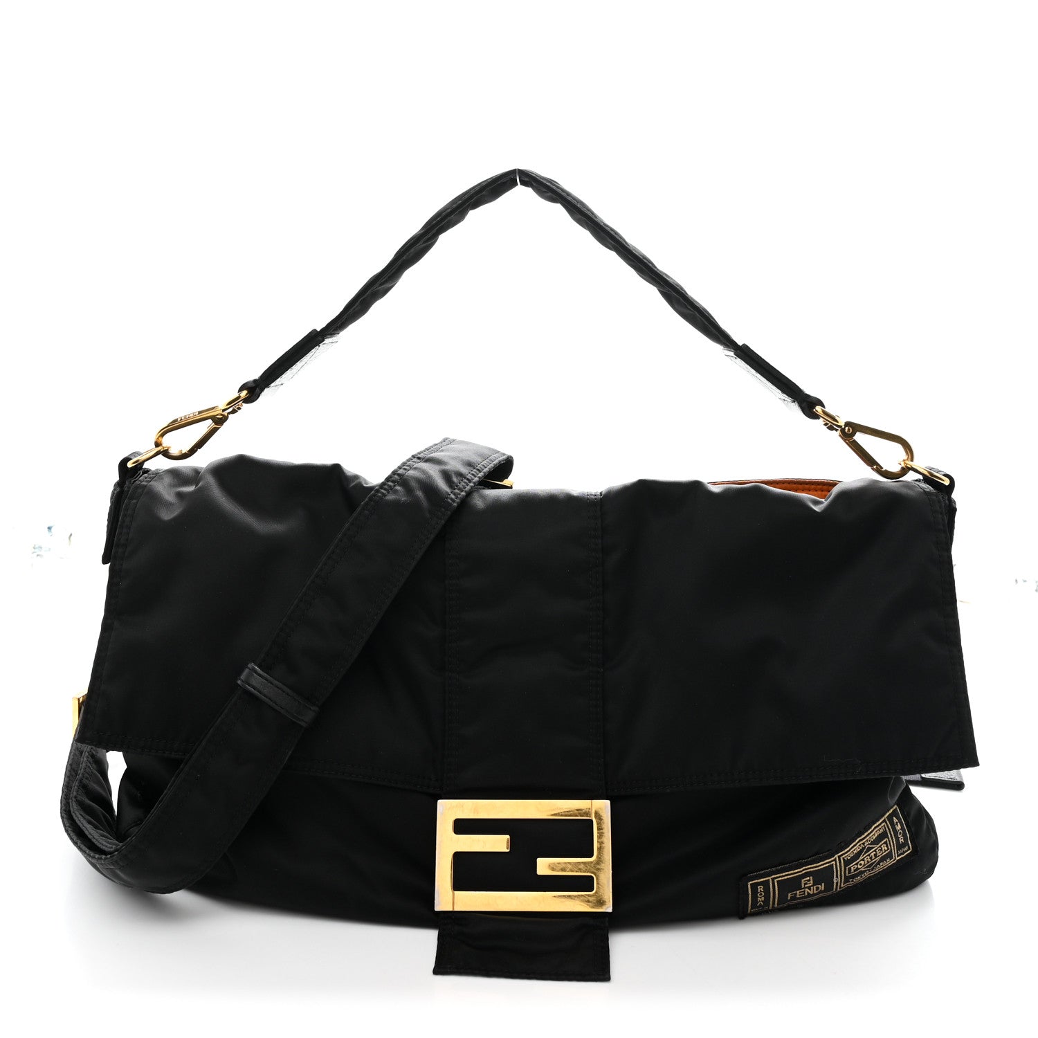 Fndiページ モン トレゾール レザー ブラック | Fendi