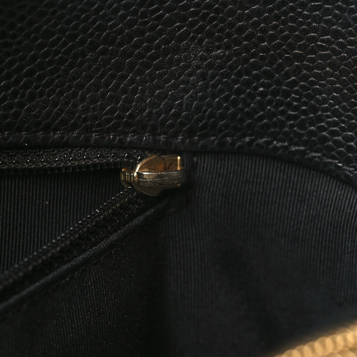 Caviar Quilted Grand Shopping Tote GST Black