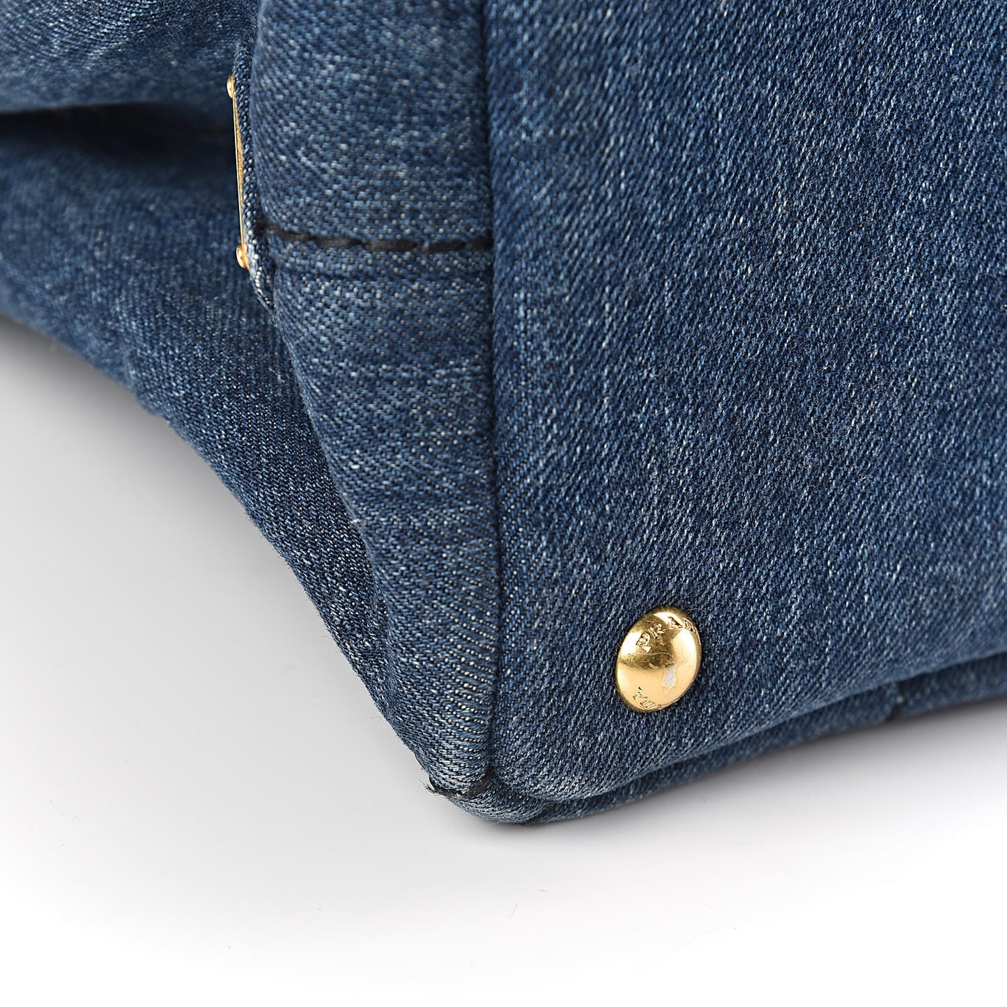 Denim Logo Tote Avio