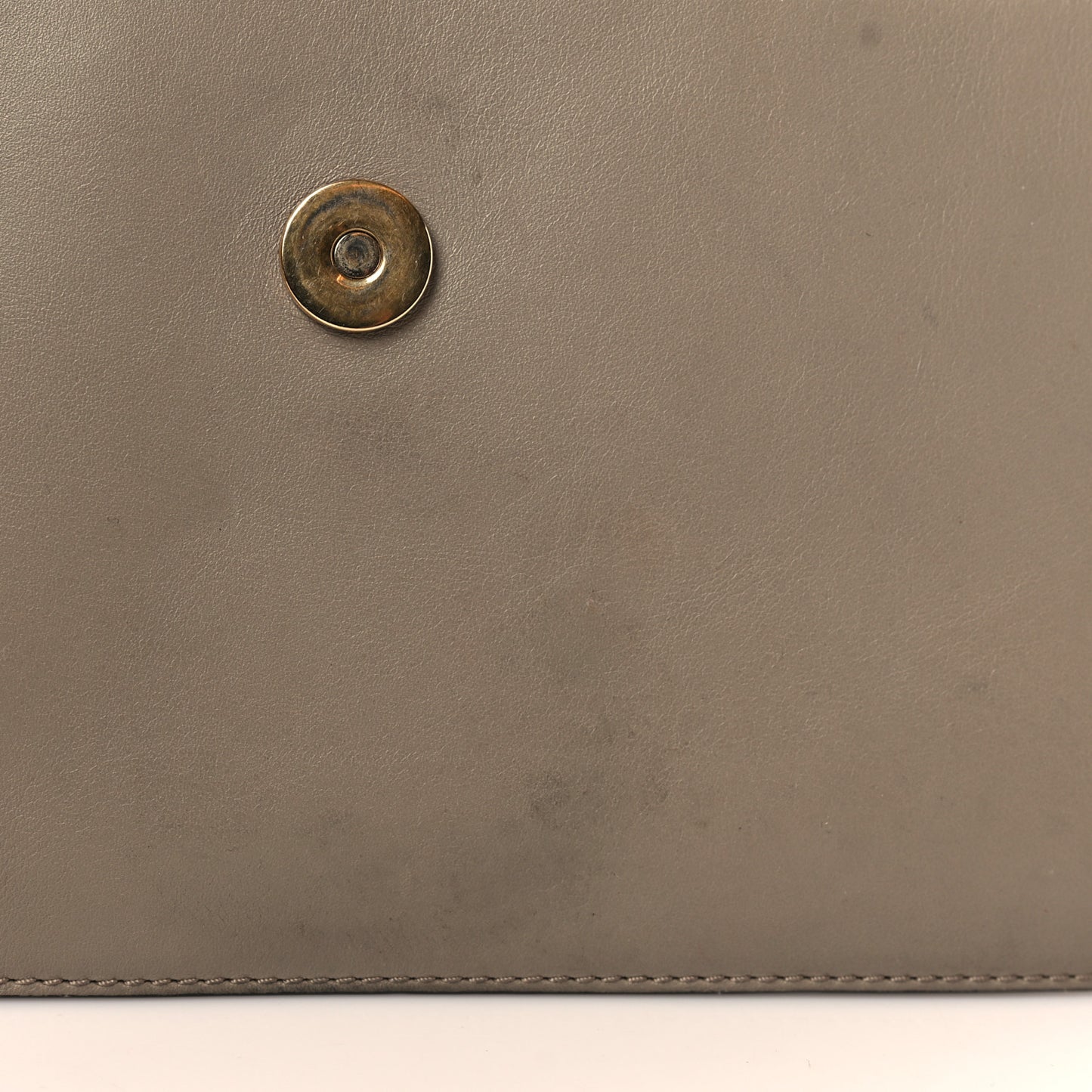 Suede Calfskin Small Faye Shoulder Bag Motty Grey