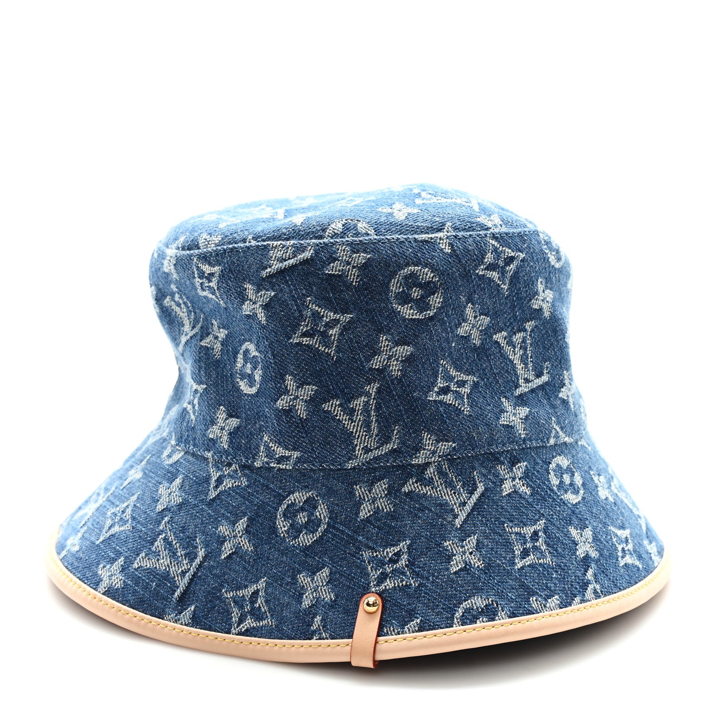 Monogram Denim Jacquard LV Remix Bucket Hat M Blue