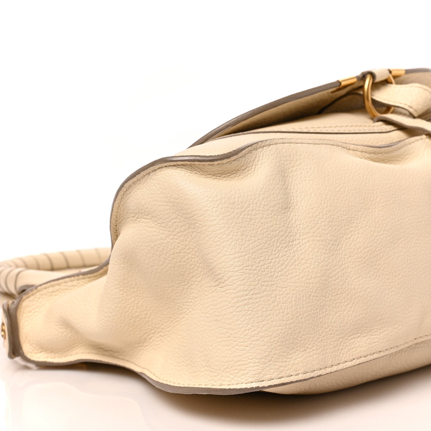 Calfskin Medium Marcie Satchel Cream