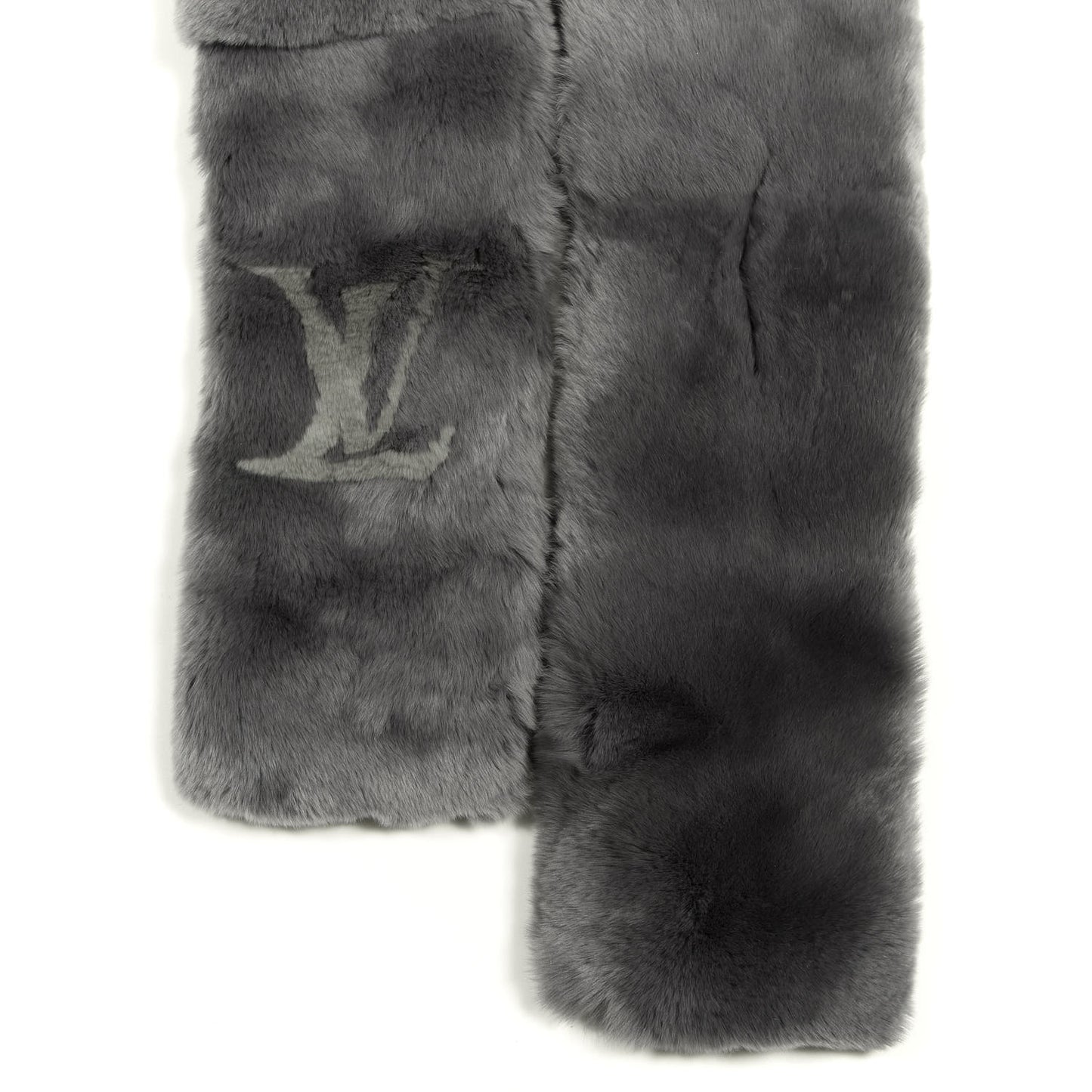 Rabbit Fur Echarpe Rex Stole Gray