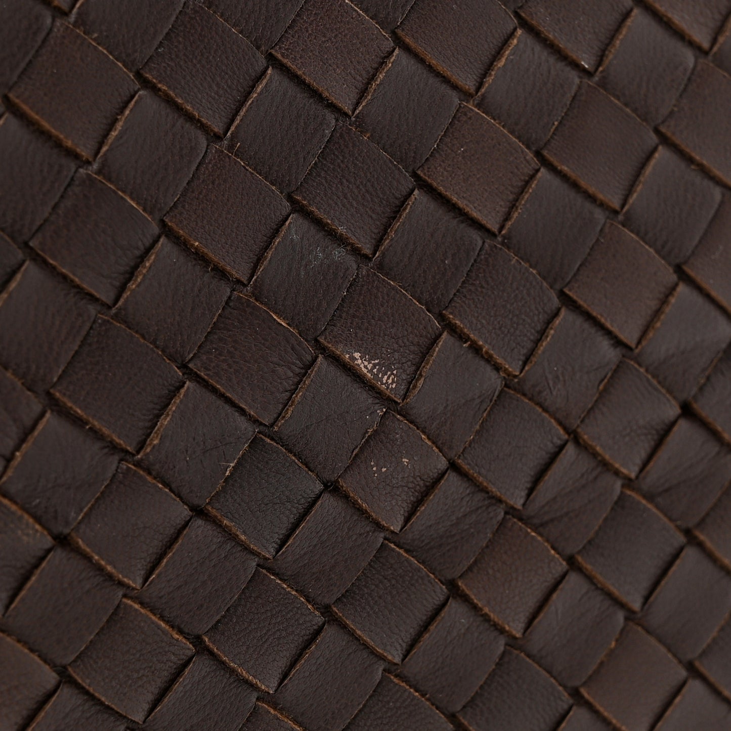 Intrecciato Light Calf Shopper Tote Ebano